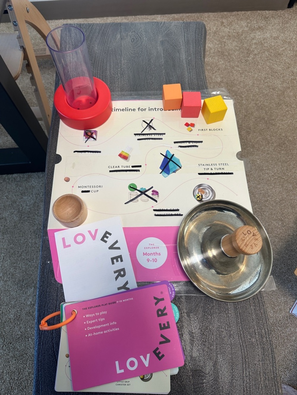 Partial Lovevery The Explorer Play Kit Montessori Play Set